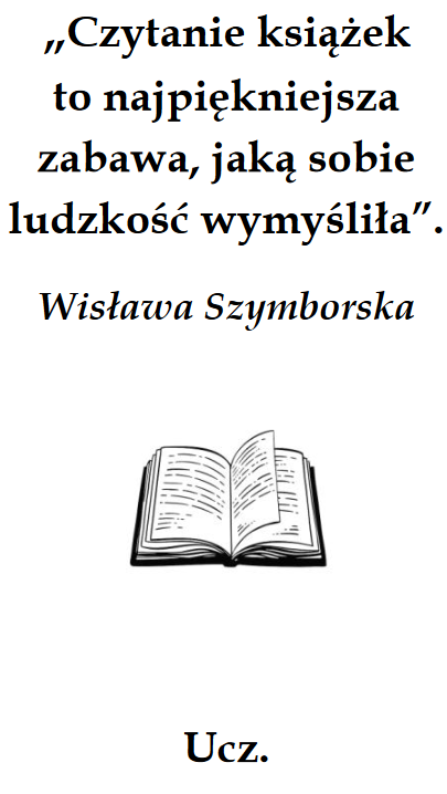 Zakładka - gratulacje na koniec roku szkolnego.