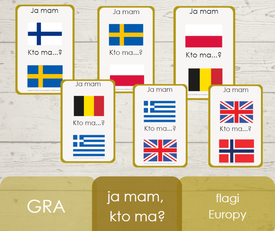Ja mam, kto ma? - flagi Europy