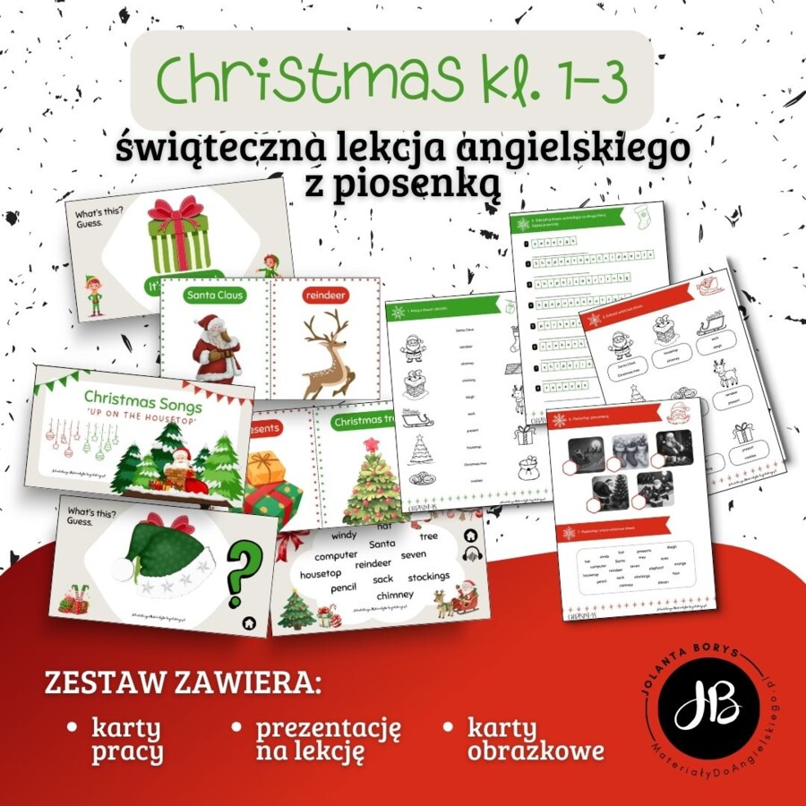 Christmas - Świąteczna lekcja angielskiego z piosenką dla klas 1-3