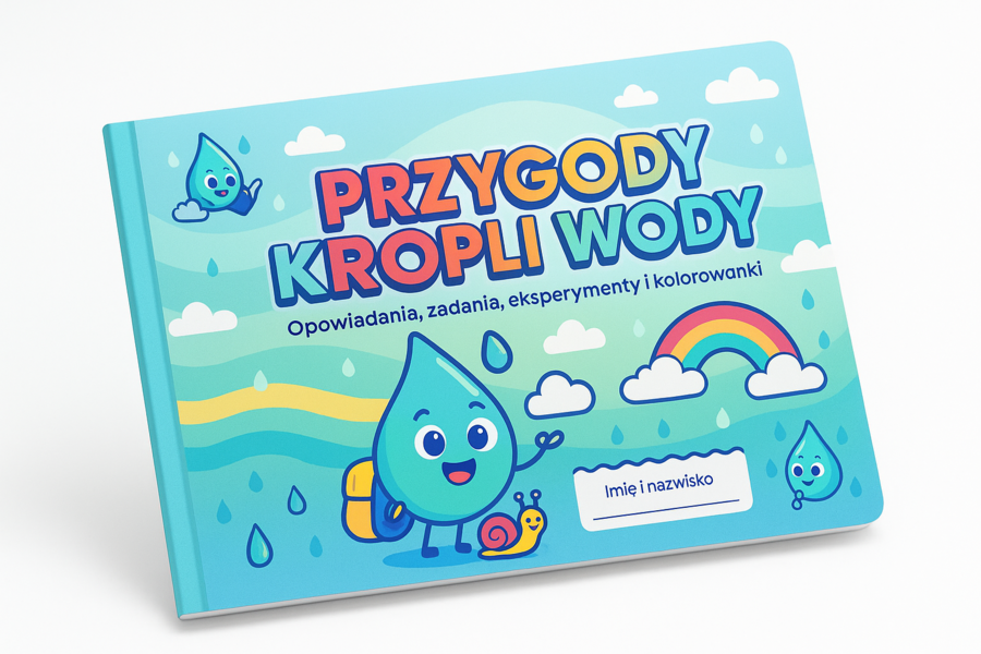 Książka edukacyjna dla dzieci „Przygody Kropli Wody”
