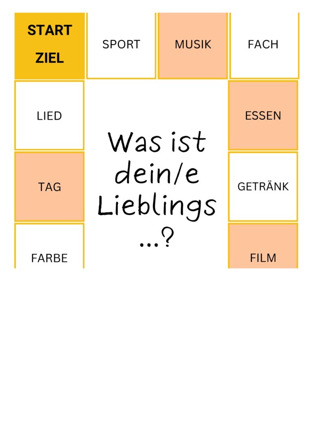 Gra "Was ist dein Lieblings...?"