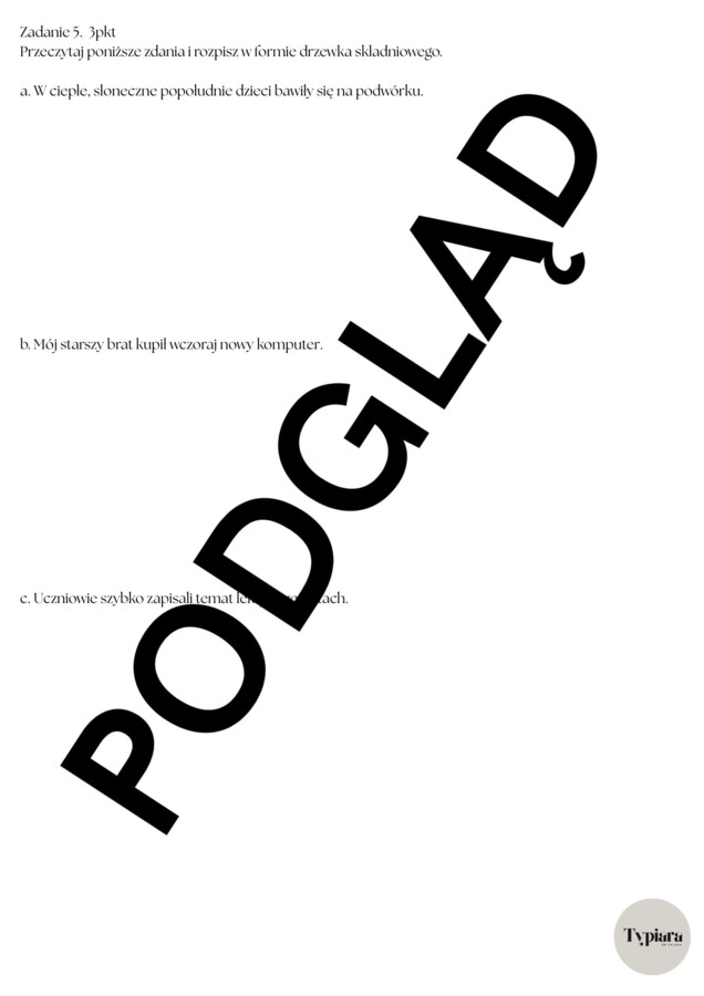 Lekcja ciszy - powtórzenie składni