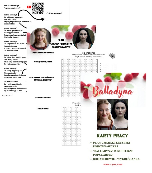 BALLADYNA - karty pracy