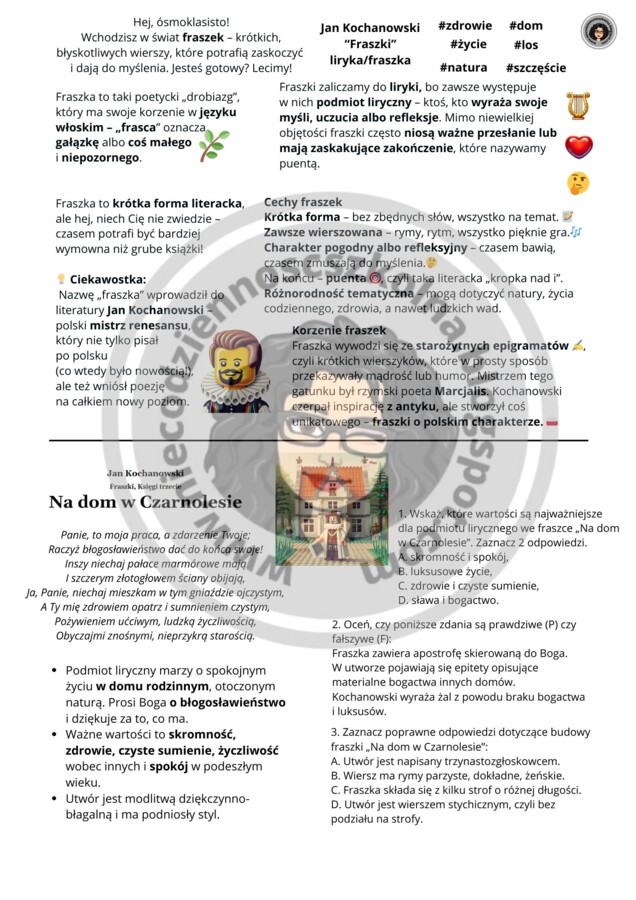 Misja E8- zeszyt powtórkowy. Zbuduj sukces na egzaminie z języka polskiego!