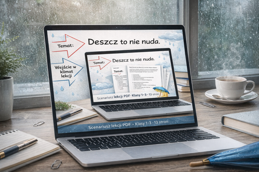 Deszcz to nie nuda. Scenariusz lekcji dla klas 1-3