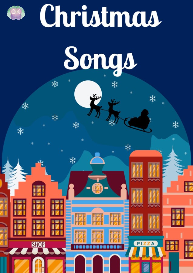 🎅 Christmas Songs – nauka angielskiego ze świątecznymi hitami! (poziom A1/A2) 37 stron!piosenki świąteczne, Boże Narodzenie, angielski na święta, nauka przez piosenki, świąteczne zajęcia, Christmas songs, materiały dla nauczyciela, flashcards, zabawy na