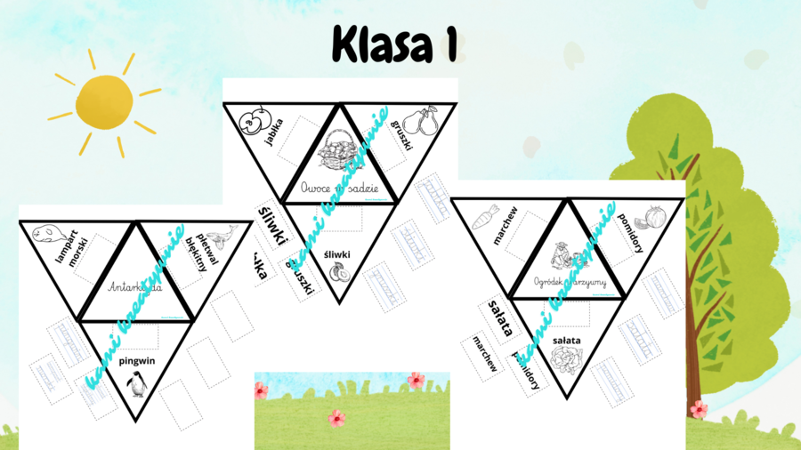 Wklejki/ lapbook przyrodniczy klasa 1