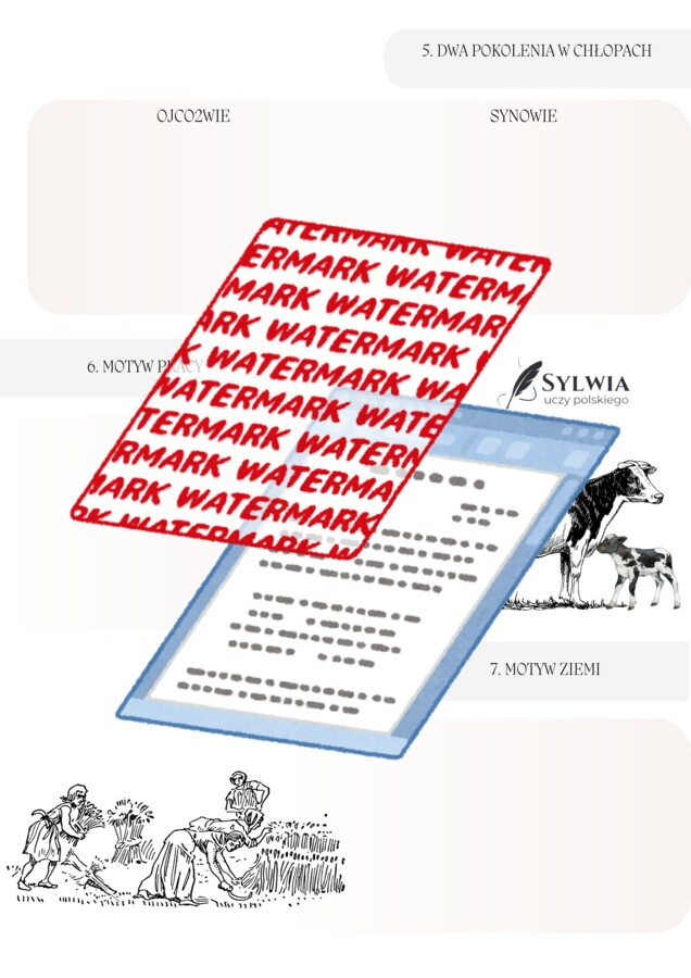 📒Notatnik maturalny „Chłopi" Władysław Reymont