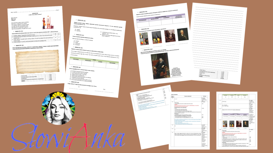 Sprawdzian z rozdz. V pt. „Nauka i zabawa” do podręcznika wydawnictwa WSiP „Zamieńmy słowo” dla klasy 5