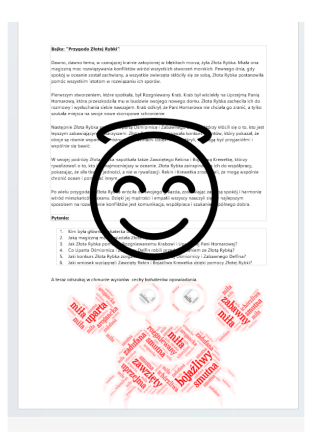 Karta pracy na godzinę wychowawczą na temat sposobów rozwiązywania konfliktów - Pomysł na godzinę wychowawczą