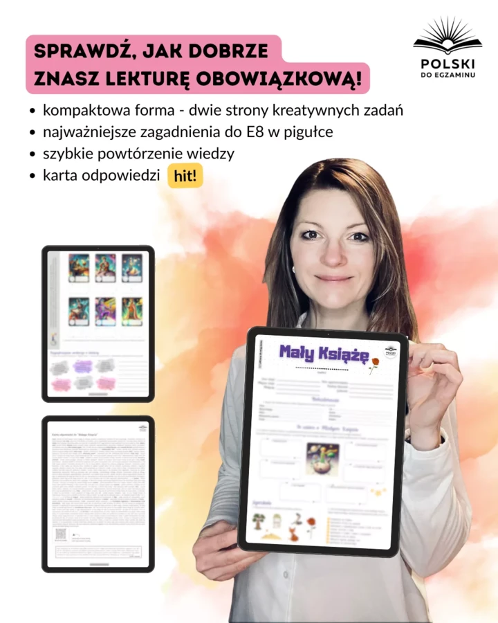 Mały Książę Antoine de Saint-Exupéry – Karta pracy do egzaminu ósmoklasisty