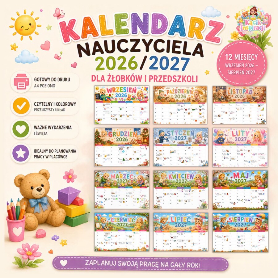 📅 Kalendarz Nauczyciela 2026/2027
