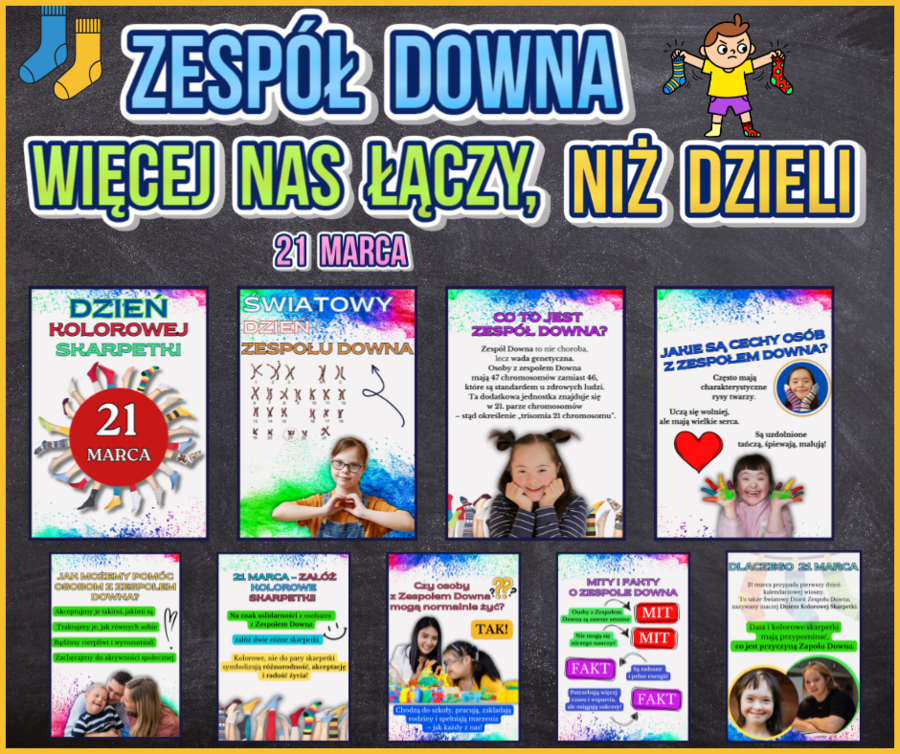 21 marca — Światowy Dzień Zespołu Downa