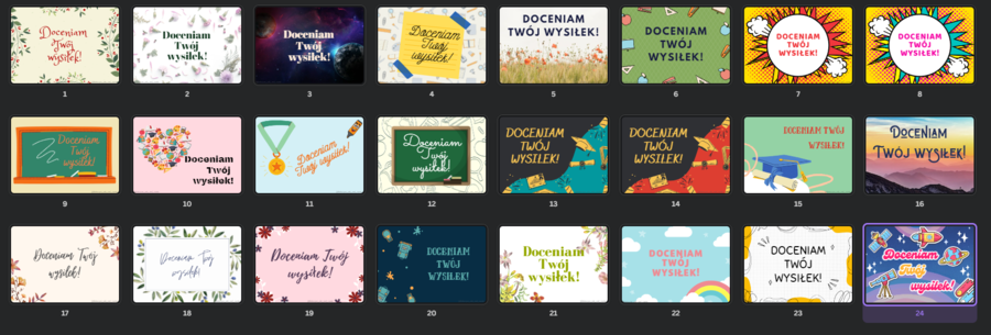 Plakaty - Doceniam Twój wysiłek!