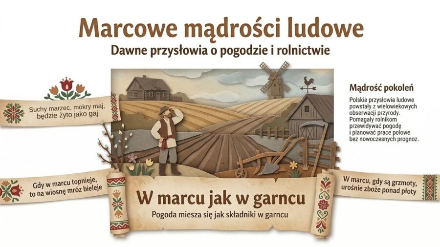 Marzec - gazetka szkolna, gazetka tematyczna, prezentacja, plansze