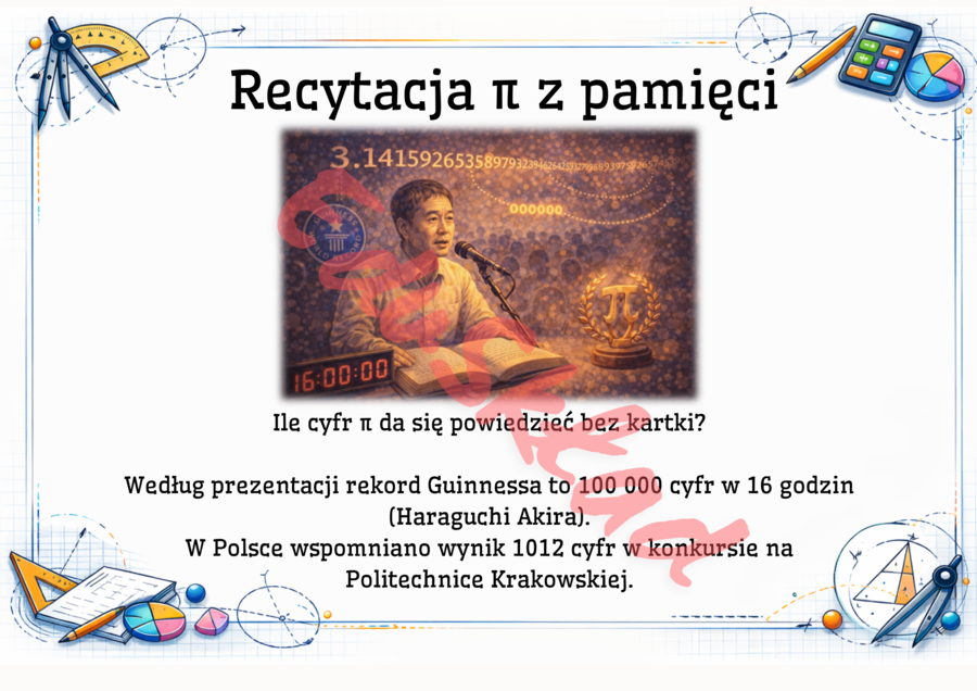🧩„Liczba π, która potrafi zaskoczyć” – gazetka tematyczna