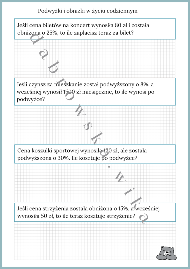 Podwyżki i obniżki w życiu codziennym