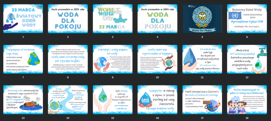 Światowy Dzień Wody - gazetka