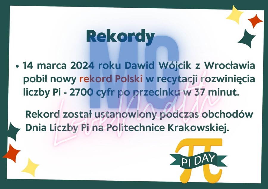 Liczba Pi - gazetka, prezentacja na Dzień Liczby Pi