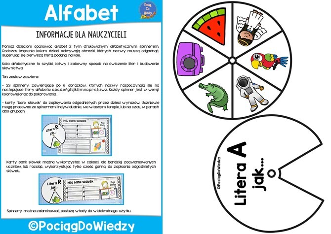 Alfabet - Odgaduję nazwy wyrazów