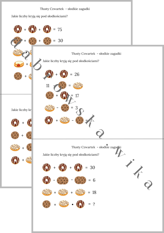 Tłusty Czwartek - słodkie zagadki