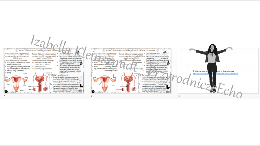 Minizestaw na temat „Układ rozrodczy umożliwia wydawanie na świat potomstwa” – sketchnotka + karta pracy w power point + gratisowy link do prezentacji multimedialnej niekomercyjnej wykonanej w genial.ly do indywidualnego pobrania i użycia do celów niekom