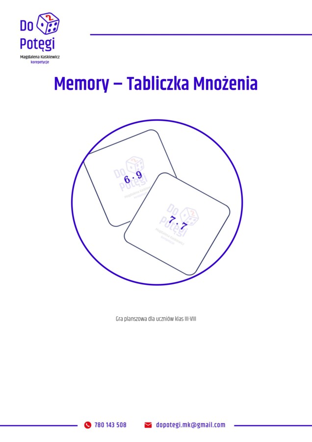 Pakiet 4 gier – Tabliczka mnożenia