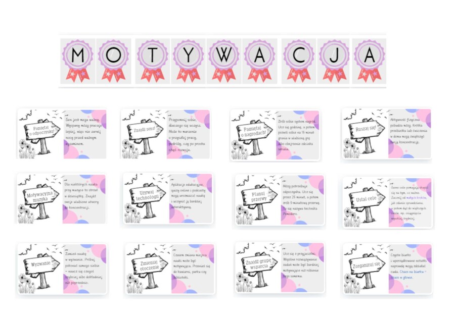 Gazetka szkolna - MOTYWACJA - Gazetka szkolna motywacyjna