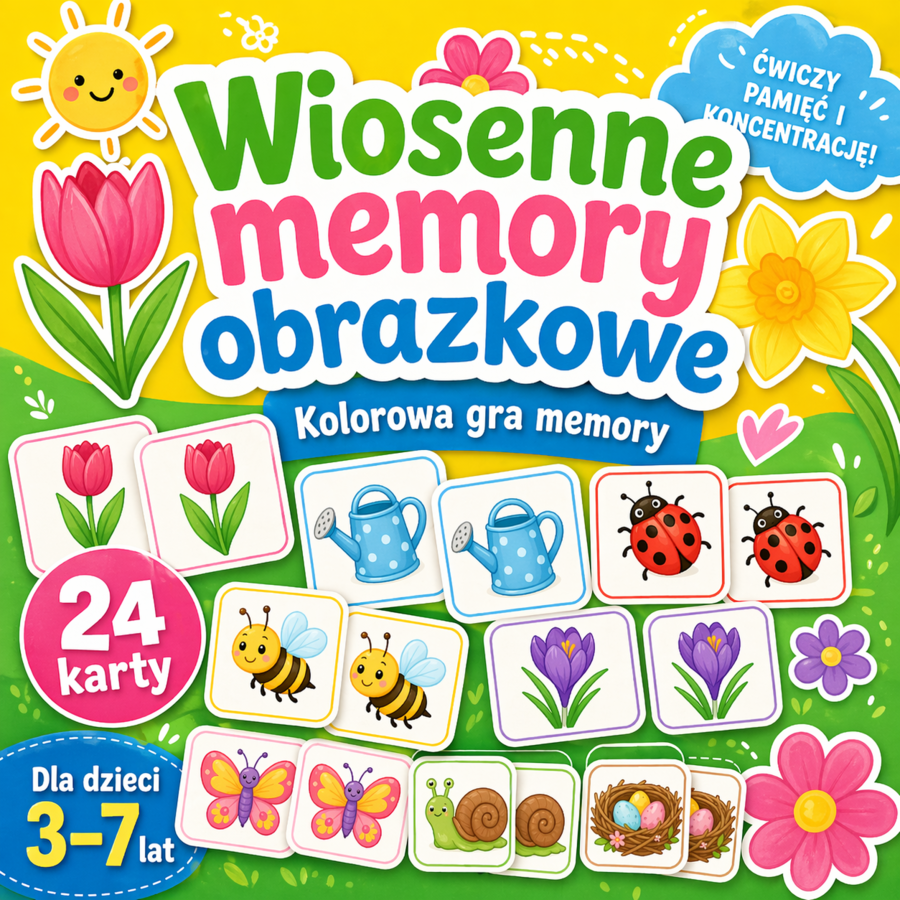 Wiosenne memory obrazkowe
