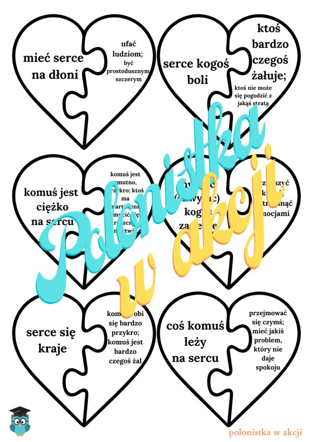 Frazeologizmy ze słowem SERCE w kształcie serca