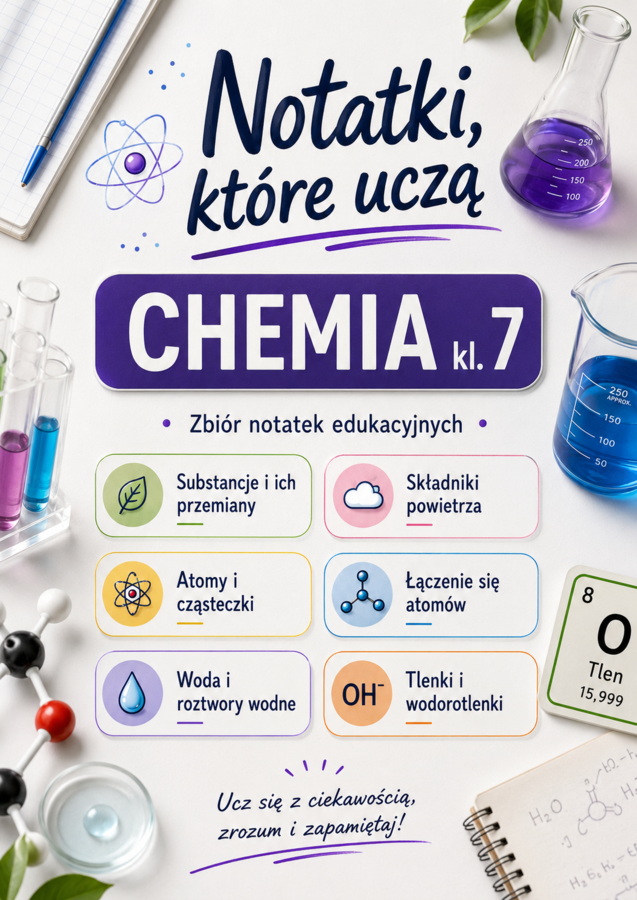 „Notatki, które uczą – CHEMIA klasa 7”