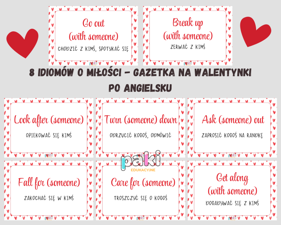 Idiomy // walentynki // gazetka po angielsku