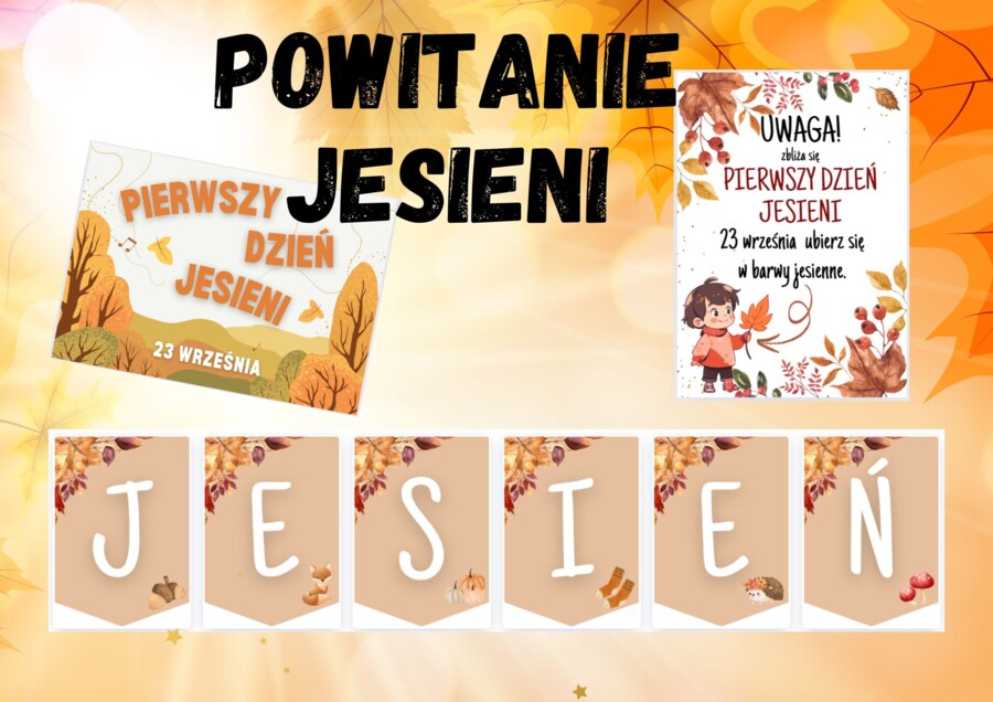 JESIEŃ - girlanda, plakat