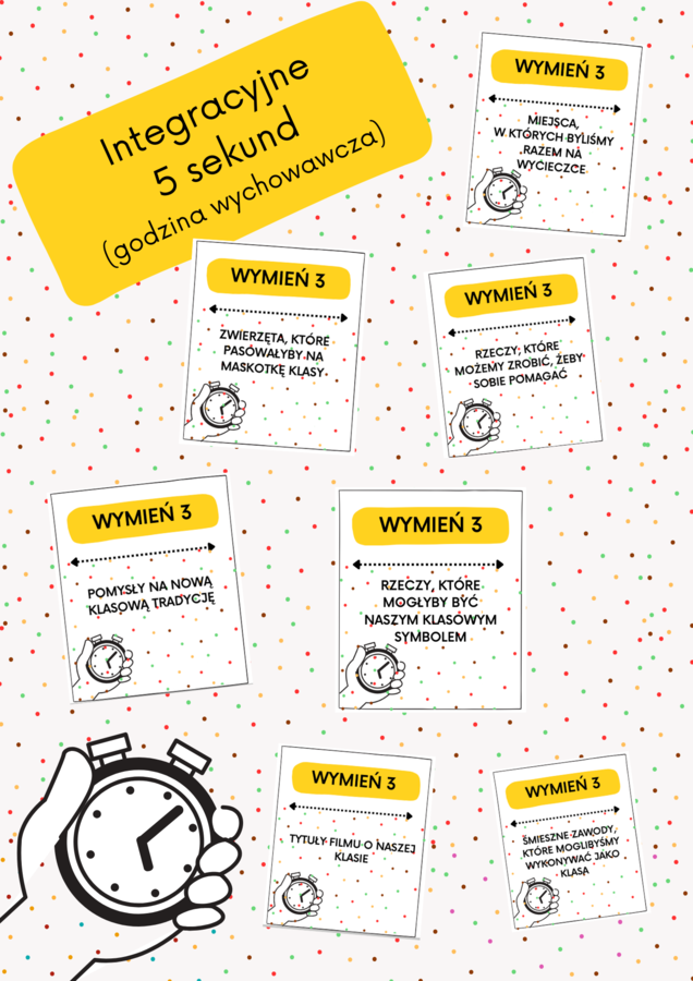 Integracyjne 5 sekund - godzina wychowawcza