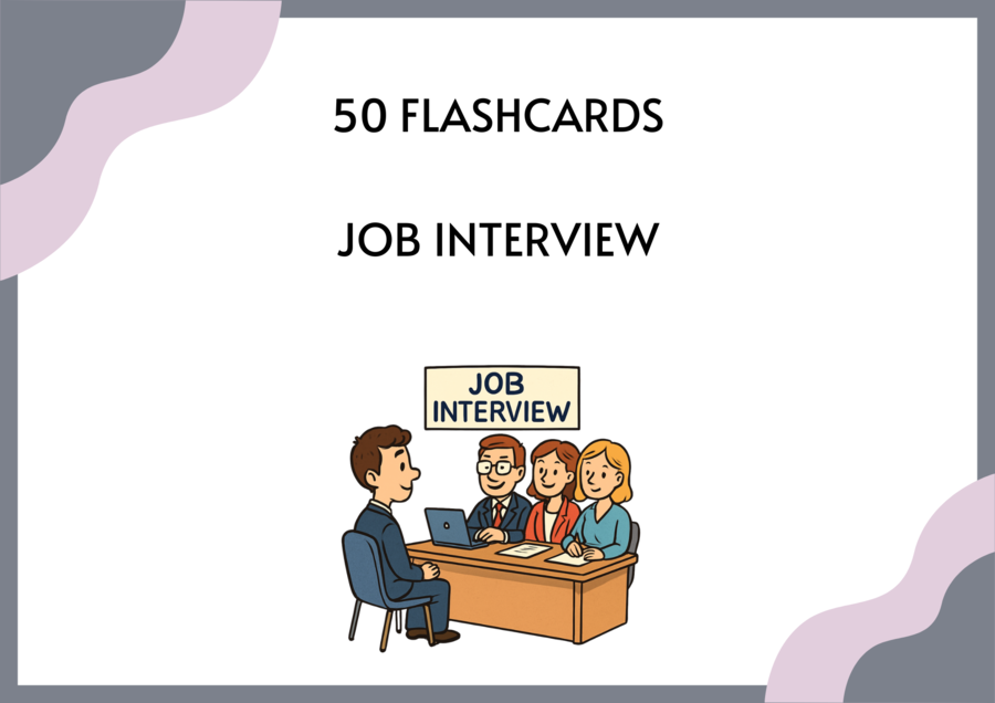 50 FLASHCARDS - JOB INTERVIEW