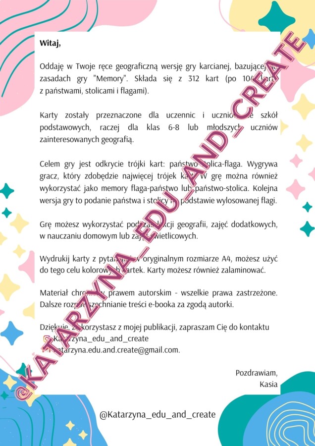 Memory - 3 w 1 - państo-stolica-flaga