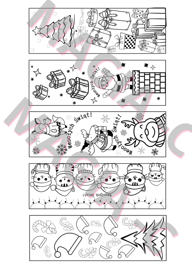 Grudniowe świąteczne zakładki