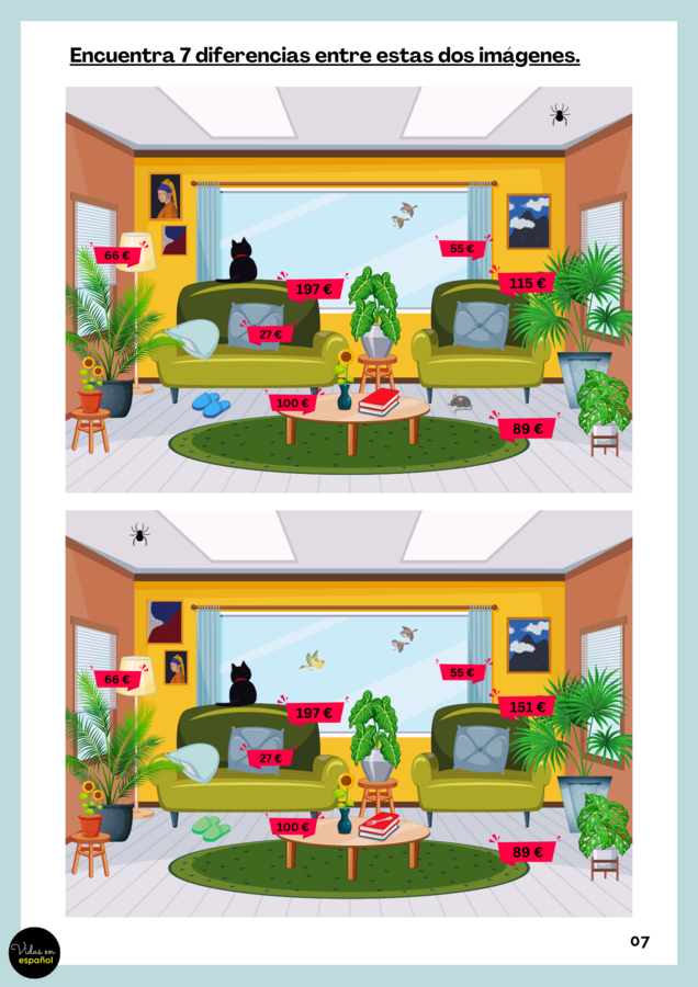 Hiszpański: ¿Qué ves en este salón?