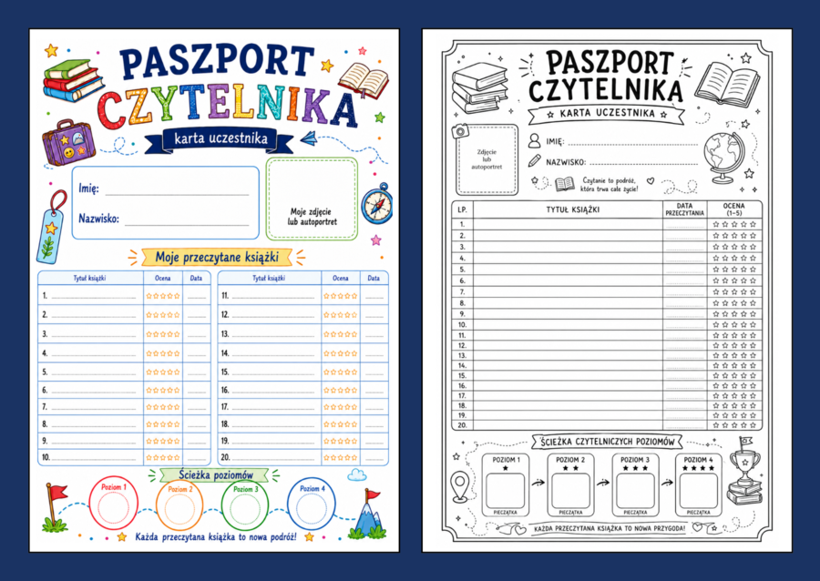 📕 KLUB MAŁEGO CZYTELNIKA - kompletny program czytelniczy dla klas I–III (dokumentacja + karty pracy + dyplomy + grafika)