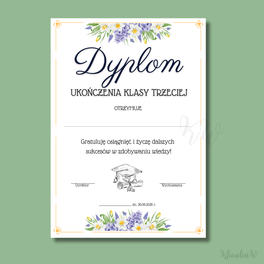 Dyplomy - klasa 3