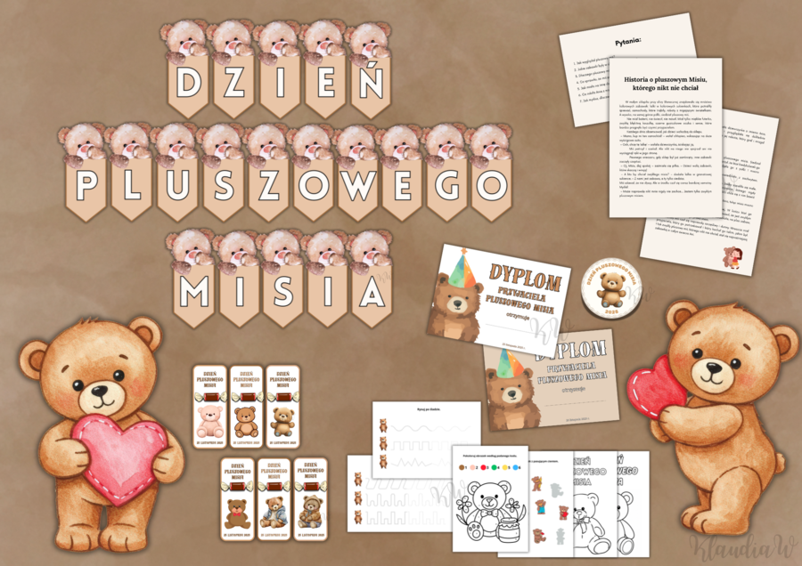 Dzień Pluszowego Misia - zestaw