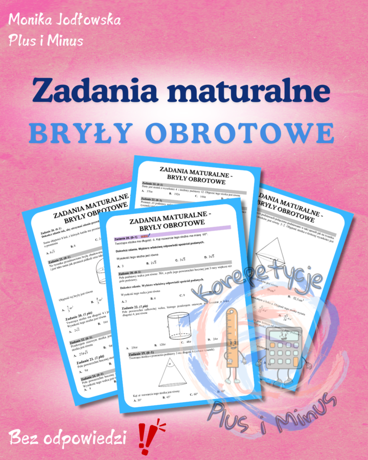 Zadania maturalne - bryły obrotowe