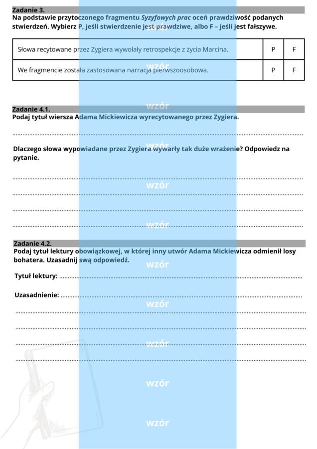 Syzyfowe prace - czytanie ze zrozumieniem