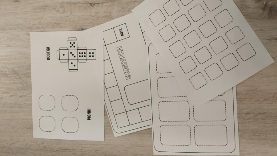 Gra planszowa ekosystem wodny/lądowy do samodzielnego stworzenia