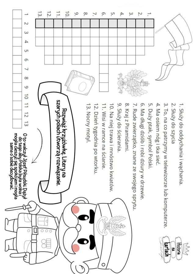 Historia dla najmłodszych. Kolorowanki i łamigłówki z bohaterami Polski.