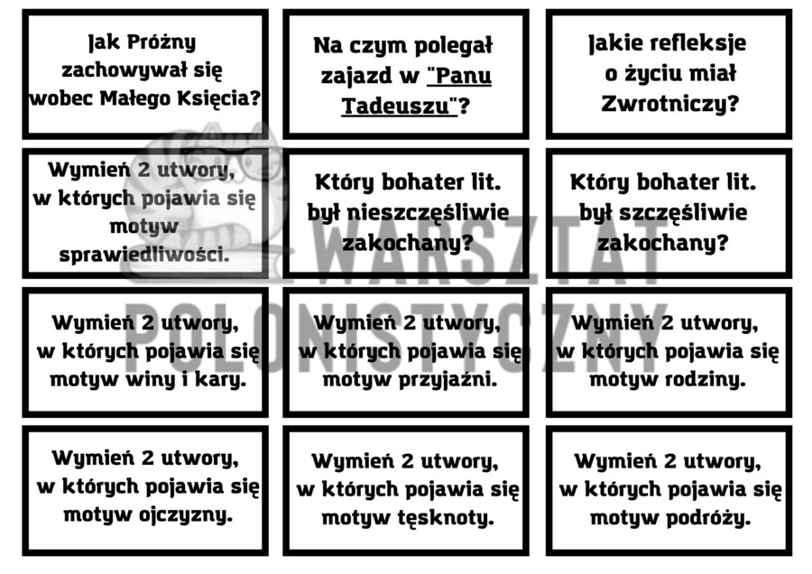 Lekturowe 8 sekund dla ósmoklasistów - klasyczne
