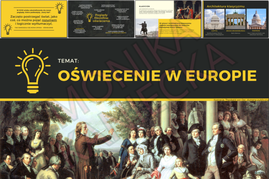 Oświecenie w Europie - prezentacja historia klasa 6