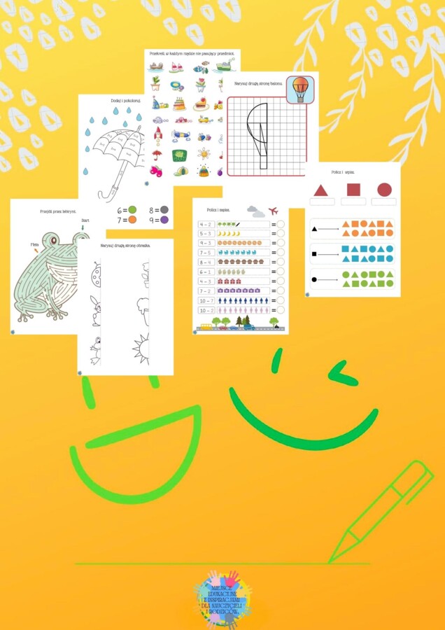 ZESZYT EDUKACYJNY Z ĆWICZENIAMI DLA 6 LATKÓW.