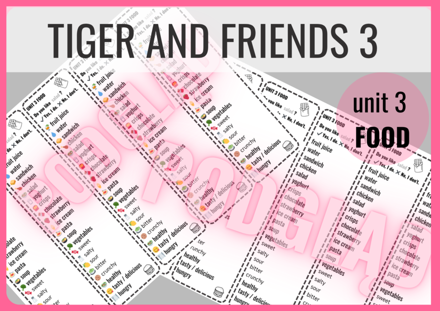 Tiger and Friends 3 unit 3 - zakładki do książki