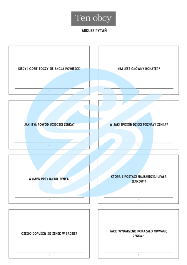 Ten obcy – Irena Jurgielewiczowa | Karty do lektury